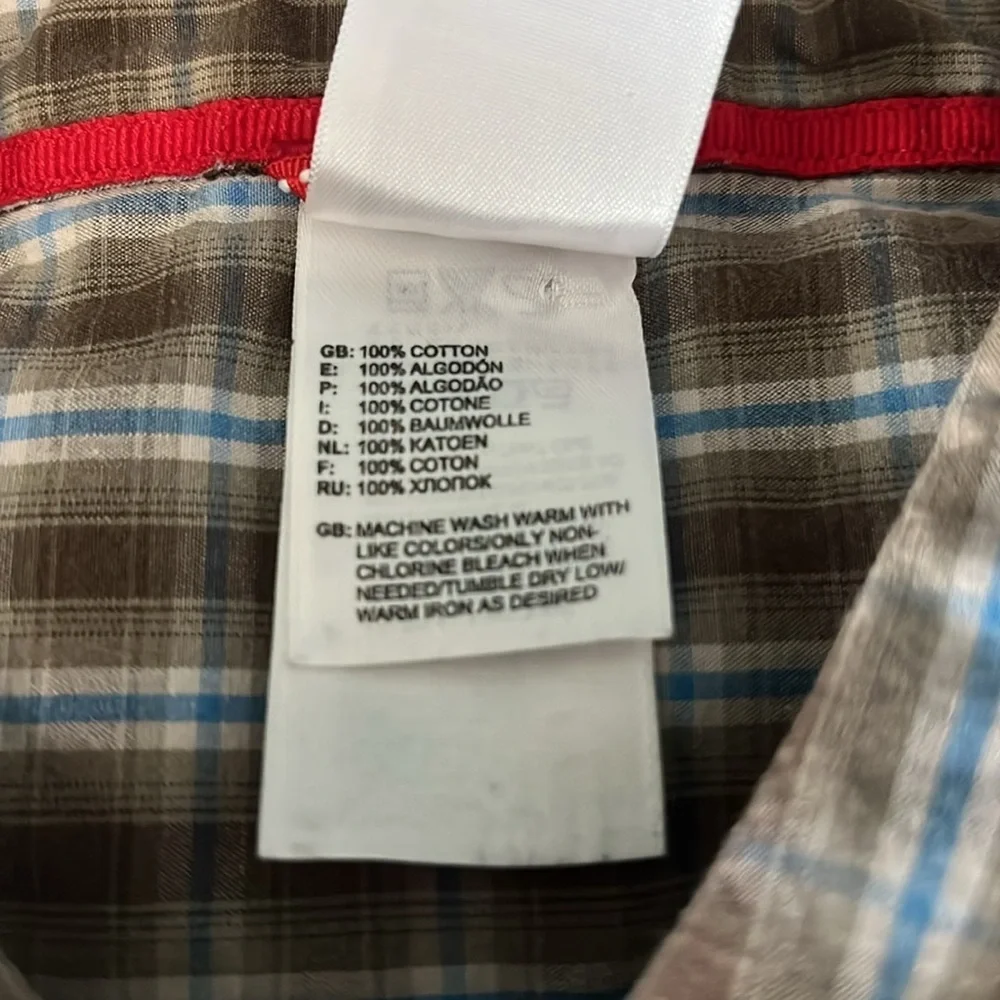 North Face Plaid Button Down Shirt Size XL